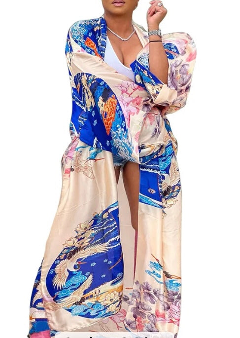 Lan Se Passion Kimono