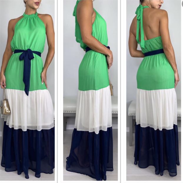 Watch Me Halter Maxi Dress
