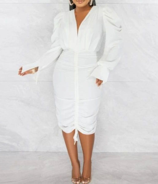 Watch Me Ruched Dress